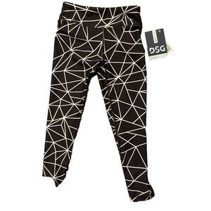 DSG Girls Mid‎ Rise Tights 2XS Black